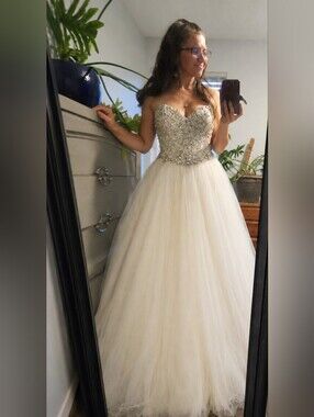 Maggie Sottero Wedding Strapless Beaded Ball Gown